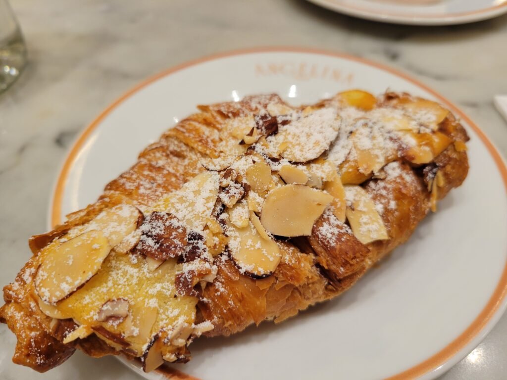 Almond Croissant in Angelina Paris Cafe
