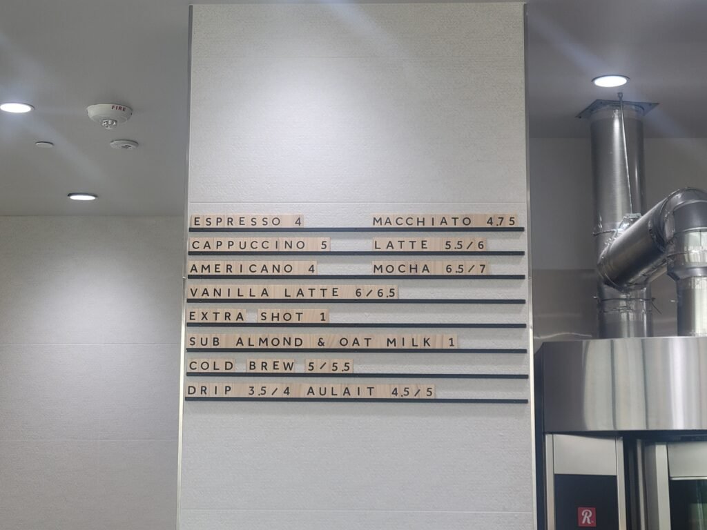 Drink options