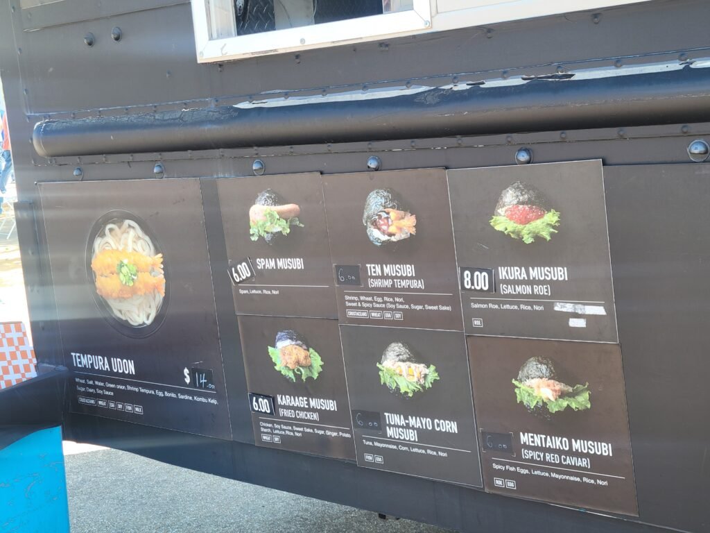 Tokachi Musubi Menu